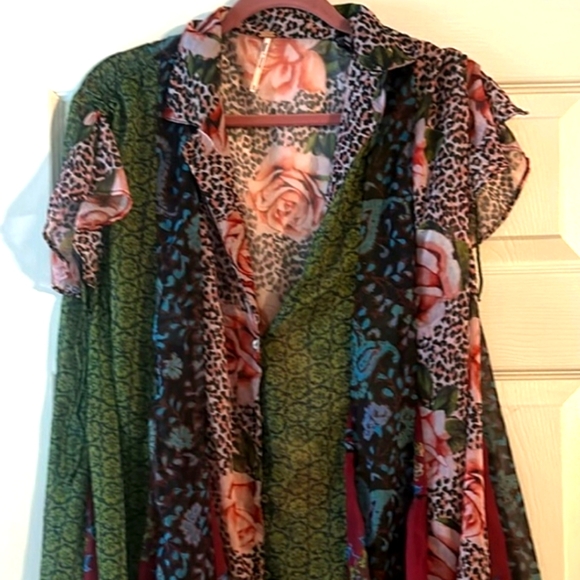 Free People patchwork tunic OSFM - Picture 1 of 6
